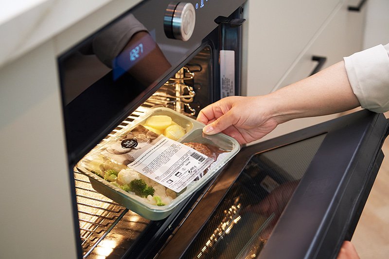 Stap 3 maaltijd bereiden: magnetron of oven instellen